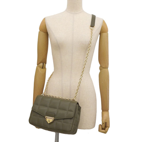 マイケルコース バッグ レディース ショルダーバッグ レザー カーキ SOHO LG CHAIN SHLDR 30F0G1SL3L-333 MICHAEL KORS