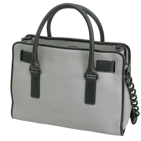 マイケルコース バッグ レディース トートバッグ レザー グレー HMLTN FRENCH BINDING EW SATCHEL 30F5THVS2T-531 MICHAEL KORS