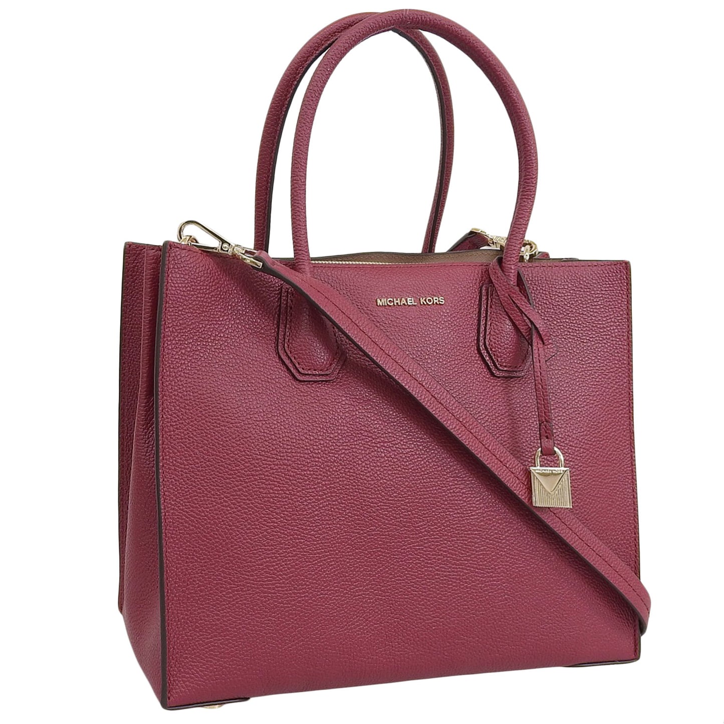 マイケルコース バッグ レディース トートバッグ レザー レッド MERCER KORS STUDIO LG CONV TOTE 30F6GM9T3L-666 MICHAEL KORS