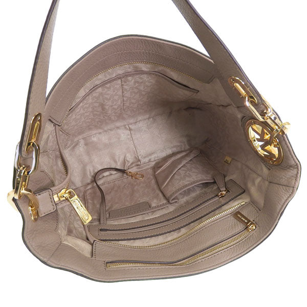 マイケルコース バッグ レディース ショルダーバッグ レザー ベージュ FULTON MD SLOUCHY SHLDR 30H5GFTL2L-177 MICHAEL KORS