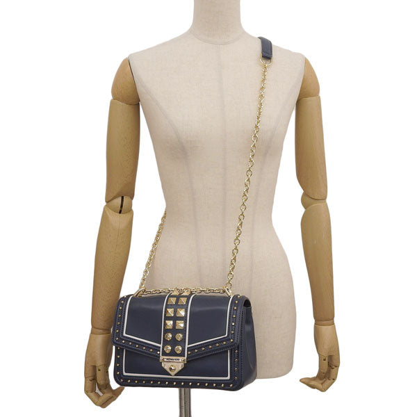 マイケルコース バッグ レディース ショルダーバッグ レザー ネイビー SOHO LG FRMEOUT CHN SHLDR 30S1G1SL7U-442 MICHAEL KORS