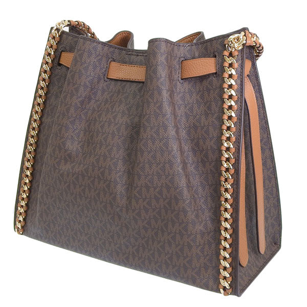 マイケルコース バッグ レディース トートバッグ ブラウン MINA LG CHAIN SHLDR TOTE 30S1G4ME3B-252 MICHAEL KORS