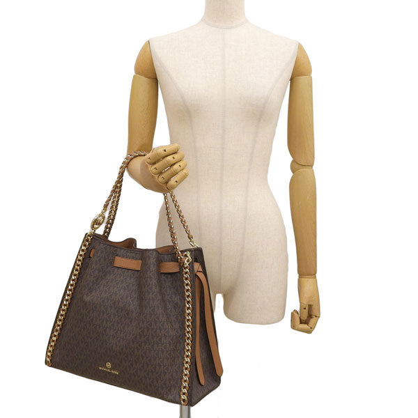 マイケルコース バッグ レディース トートバッグ ブラウン MINA LG CHAIN SHLDR TOTE 30S1G4ME3B-252 MICHAEL KORS