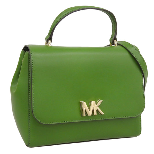 マイケルコース バッグ レディース 2WAY ショルダーバッグ ハンドバッグ レザー グリーン MOTT MD TH SATCHEL 30S8GOXS2L-304 MICHAEL KORS