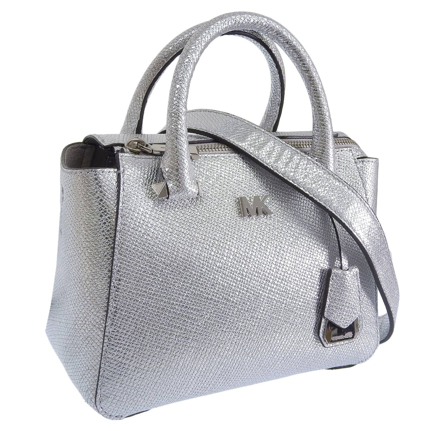 マイケルコース バッグ レディース ショルダーバッグ 2WAY ハンドバッグ レザー シルバー NOLITA MINI MESSENGER 30S8MY5M1K-040 MICHAEL KORS