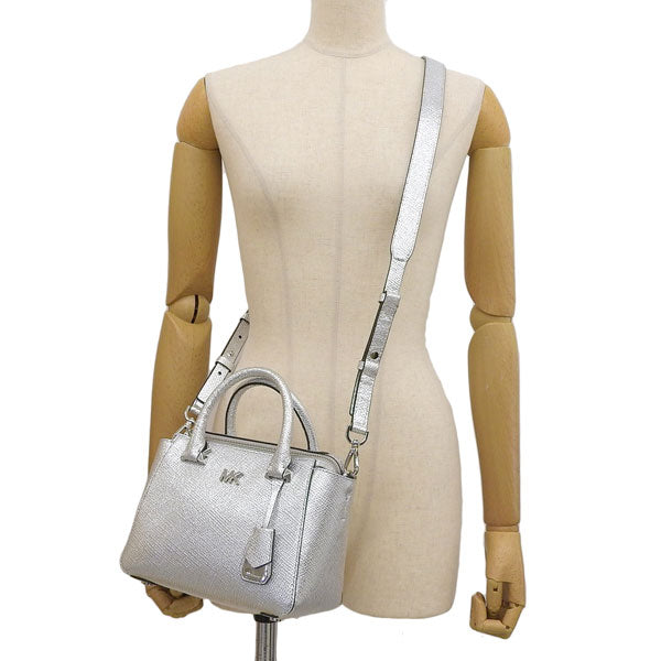 マイケルコース バッグ レディース ショルダーバッグ 2WAY ハンドバッグ レザー シルバー NOLITA MINI MESSENGER 30S8MY5M1K-040 MICHAEL KORS