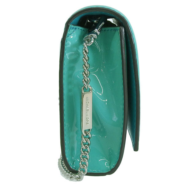 マイケルコース バッグ レディース ショルダーバッグ レザー ブルー MOTT LG EW CLUTCH 30S8SOXC7A-439 MICHAEL KORS