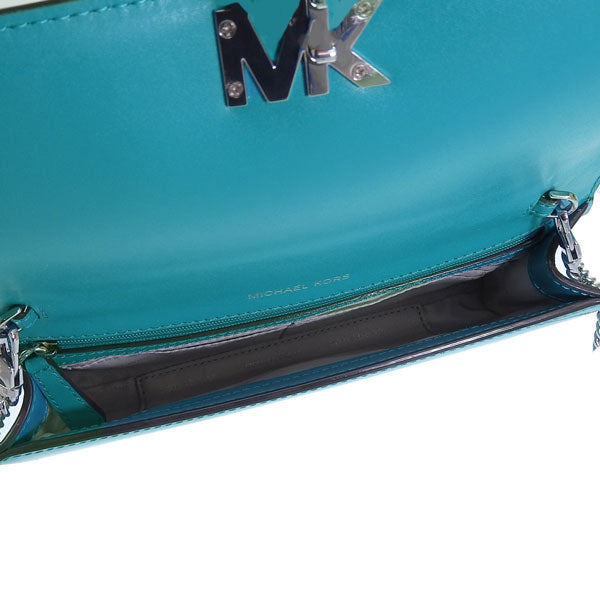 マイケルコース バッグ レディース ショルダーバッグ レザー ブルー MOTT LG EW CLUTCH 30S8SOXC7A-439 MICHAEL KORS