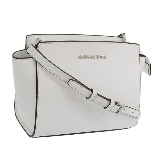 マイケルコース バッグ レディース ショルダーバッグ レザー ホワイト SELMA MD MESSENGER 30T3SLMM2L-085 MICHAEL KORS