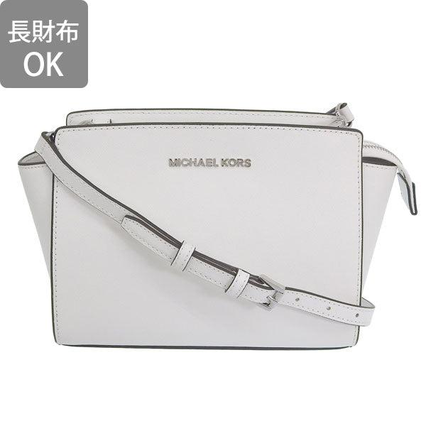 マイケルコース バッグ レディース ショルダーバッグ レザー ホワイト SELMA MD MESSENGER 30T3SLMM2L-085 MICHAEL KORS
