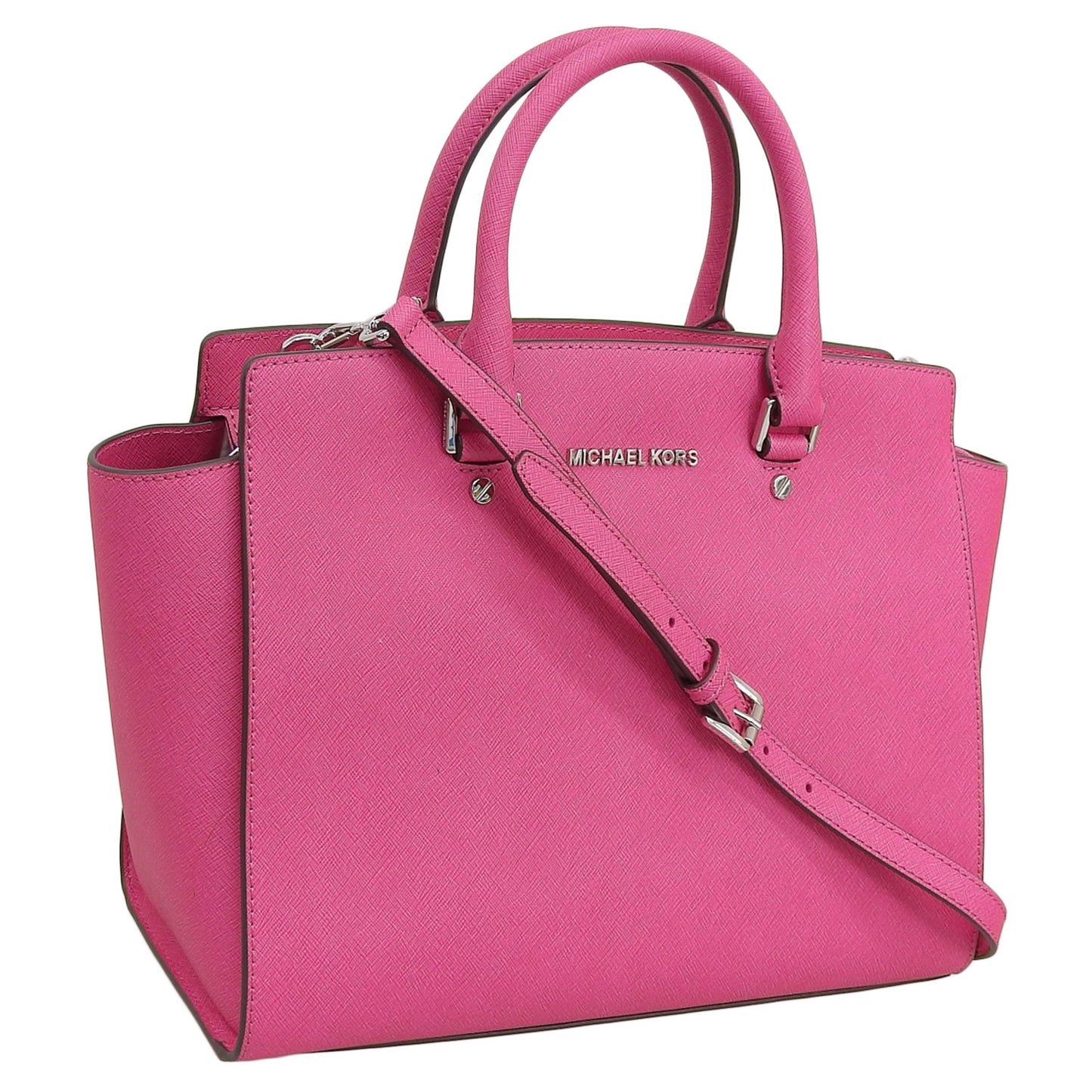 マイケルコース バッグ レディース トートバッグ レザー ピンク SELMA LG TZ SATCHEL 30T3SLMS7L-562 MICHAEL KORS