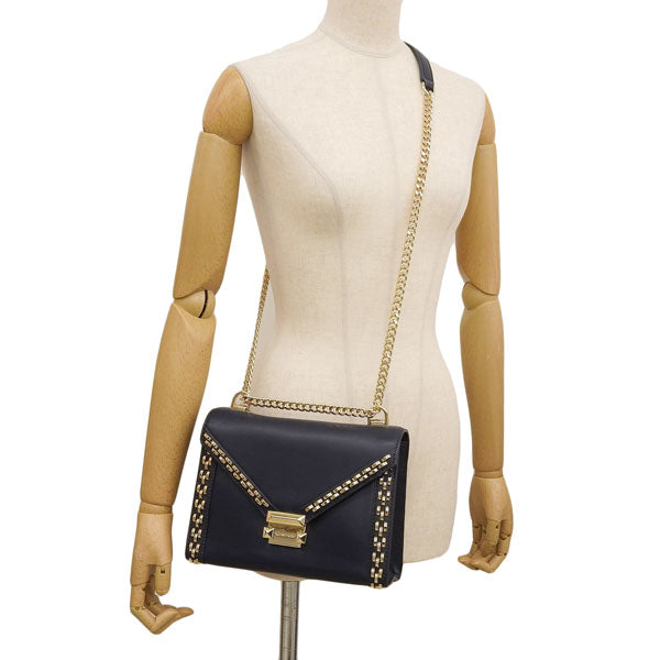 マイケルコース バッグ レディース ショルダーバッグ レザー ネイビー WHITNEY LG SHLDR 30T8GXIL3Y-414 MICHAEL KORS