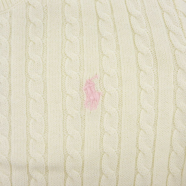 ラルフローレン 衣類 レディース カーディガン L コットン アイボリー CORE REPLEN 313543047012LWT RALPH LAUREN
