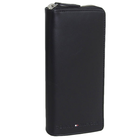 トミーヒルフィガー TOMMY HILFIGER メンズ 男性 プレゼント ラウンドファスナー長財布 ブラック レザー 31tl13x015-001 ブランド 父の日