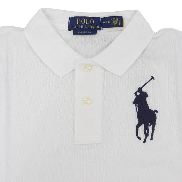 ラルフローレン 衣類 メンズ レディース 半袖 ポロシャツ M コットン ホワイト CORE REPLEN 323670257006MWT RALPH LAUREN