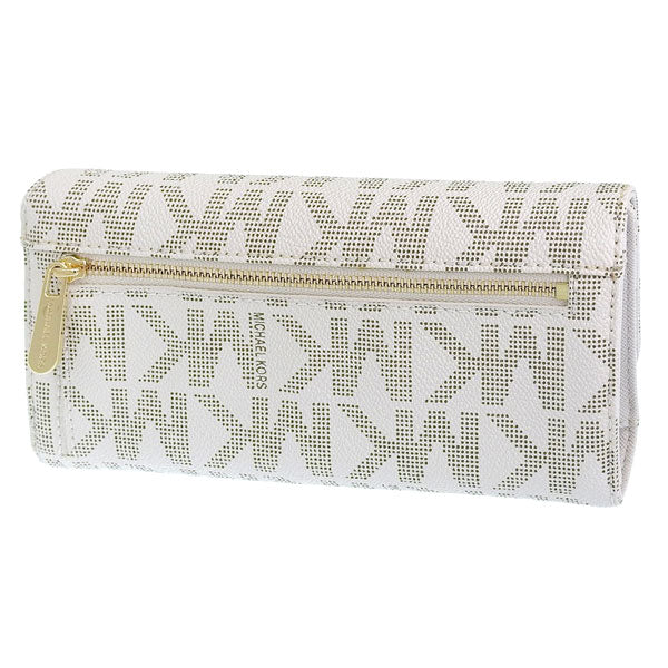 マイケルコース MICHAEL KORS レディース 長財布 バニラホワイト PVC  レザー 32f1gjse4b-150