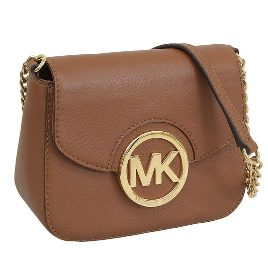 マイケルコース バッグ レディース ショルダーバッグ レザー ブラウン FULTON SM CROSSBODY 32H3GFTC1L-230 MICHAEL KORS