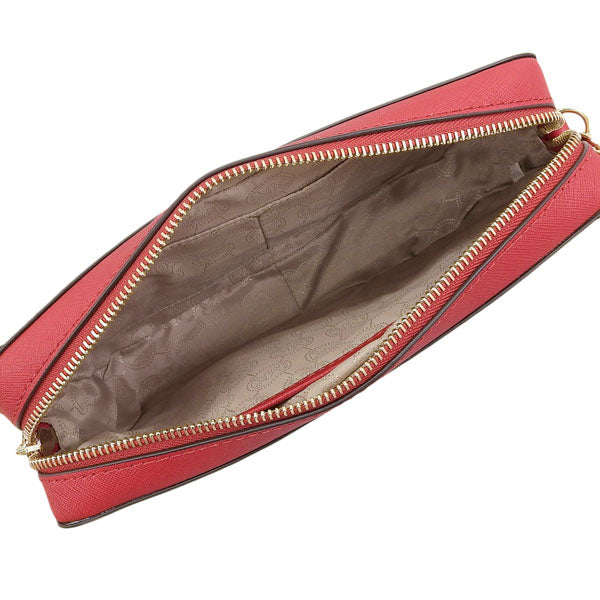 マイケルコース バッグ レディース ショルダーバッグ レザー レッド ジェットセットトラベル JET SET TRAVEL LG EW CROSSBODY 32S4GTVC3L-613 MICHAEL KORS