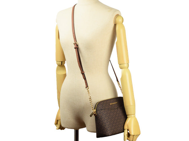 マイケルコース MICHAEL KORS 斜めがけショルダーバッグ チェーン アウトレット 35f1gtvc6b-brown レディース 女性 プレゼント ブランド ギフト 母の日　土日祝も毎日発送します