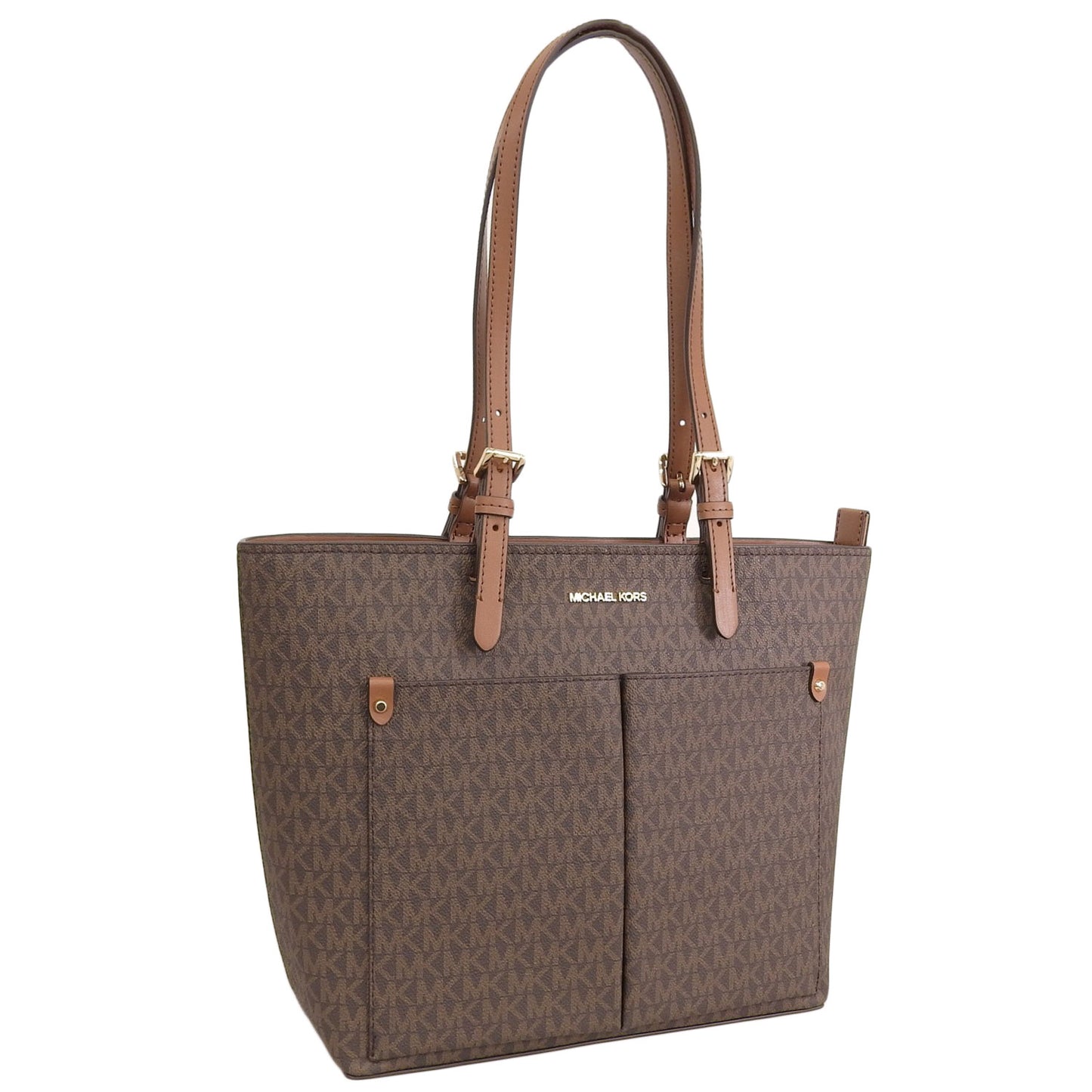 マイケルコース バッグ レディース トートバッグ アウトレット ブラウン ジェットセットトラベル JET SET TRAVEL MD DBL POCKET TOTE 35F3GTVT3B-BROWN MICHAEL KORS