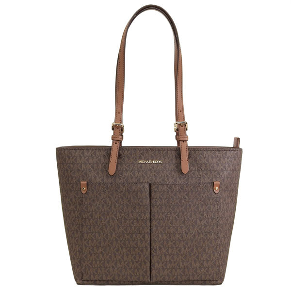 マイケルコース バッグ レディース トートバッグ アウトレット ブラウン ジェットセットトラベル JET SET TRAVEL MD DBL POCKET TOTE 35F3GTVT3B-BROWN MICHAEL KORS
