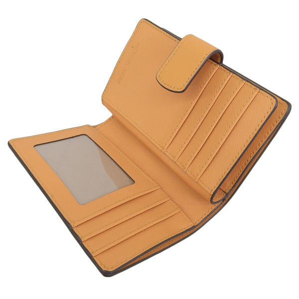 マイケルコース 財布 レディース 二つ折り財布 アウトレット レザー オレンジ ジェット セット トラベル レザー ビルフォールド ジップ コインウォレット MD BIFLD ZP CN WLLET 35F7GTVF2L-CIDER MICHAEL KORS 母の日　土日祝も毎日発送します