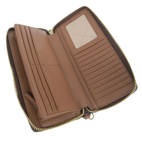マイケルコース 財布 レディース 長財布 アウトレット ブラウン ジェットセットトラベル シグネチャー JET SET TRAVEL 35F8GTVT3B-BROWN MICHAEL KORS