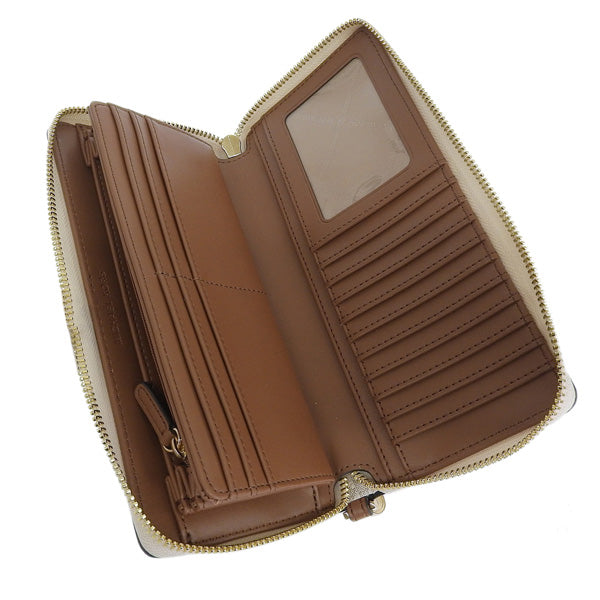マイケルコース 財布 レディース 長財布 アウトレット バニラ ジェットセットトラベル シグネチャー JET SET TRAVEL 35F8GTVT3B-VANILLA MICHAEL KORS
