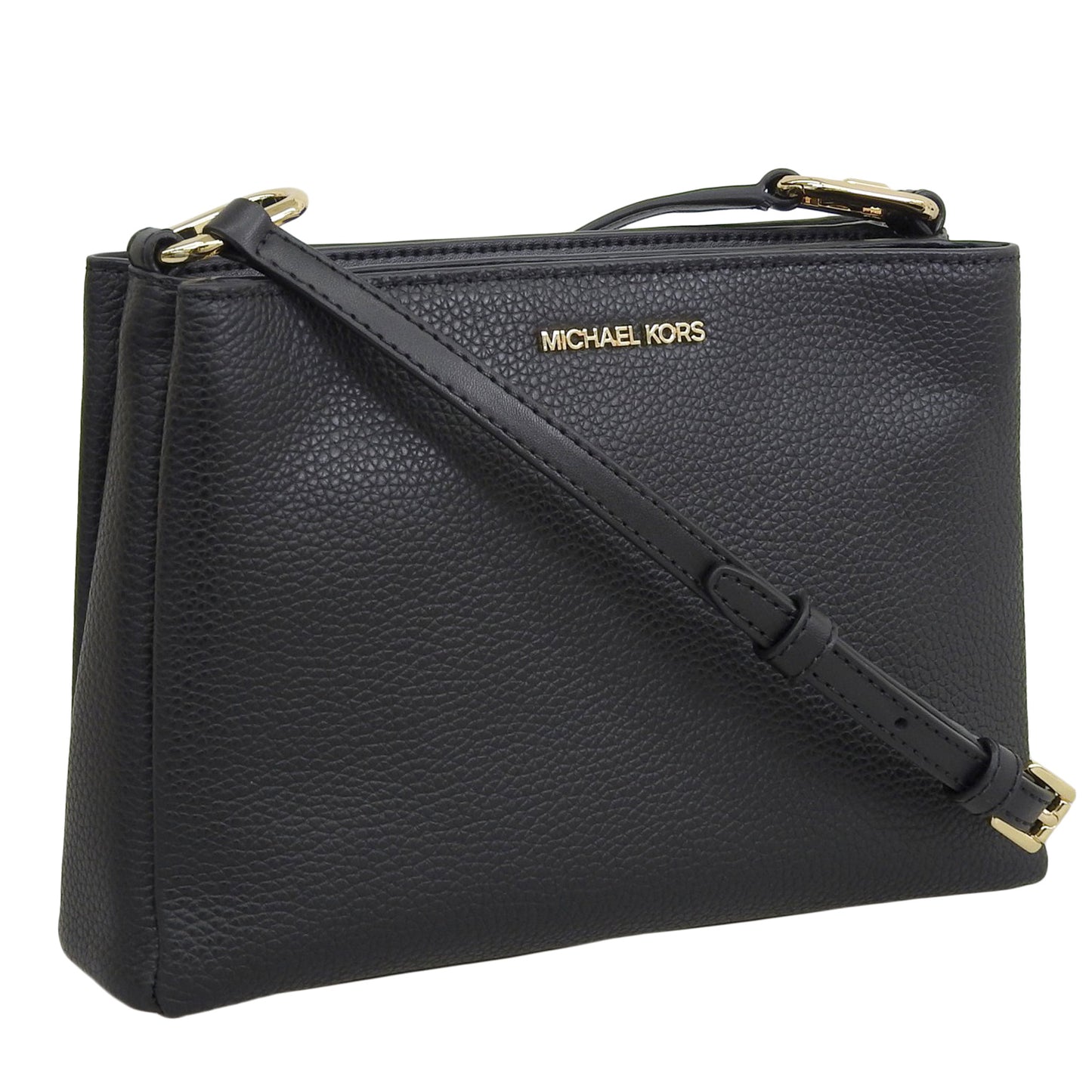 マイケルコース バッグ レディース ショルダーバッグ アウトレット レザー ブラック トリシャ トリプル クロスボディ ミディアム TRISHA MD TRPL CPTMT XBODY 35H1G9TC8L-BLACK MICHAEL KORS
