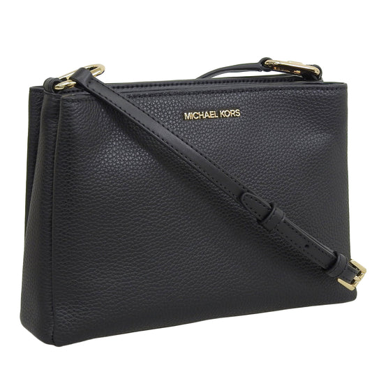 マイケルコース バッグ レディース ショルダーバッグ アウトレット レザー ブラック トリシャ トリプル クロスボディ ミディアム TRISHA MD TRPL CPTMT XBODY 35H1G9TC8L-BLACK MICHAEL KORS