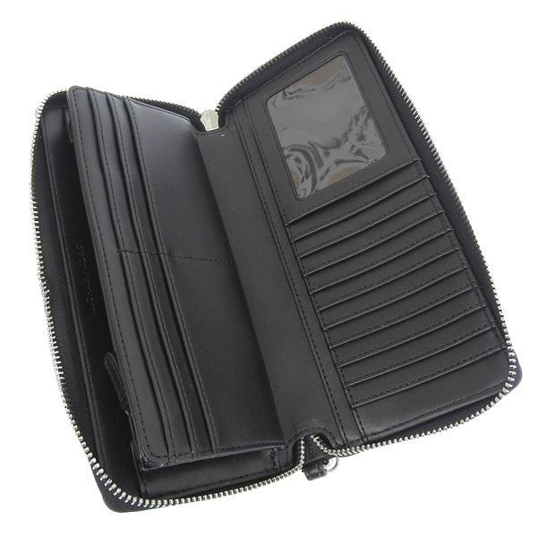 マイケルコース 財布 レディース 長財布 アウトレット ブラック トラベル コンチネンタル ラウンドジップ 35H8STVT3B-BLACK MICHAEL KORS