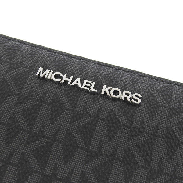 マイケルコース 財布 レディース 長財布 アウトレット ブラック トラベル コンチネンタル ラウンドジップ 35H8STVT3B-BLACK MICHAEL KORS
