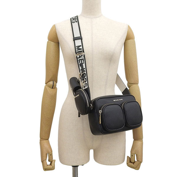 マイケルコース バッグ レディース ショルダーバッグ アウトレット レザー ブラック ジェットセットアイテム ミディアム ポケット クロスボディ アタッチ JET SET ITEM MD PKT XBDY W ATTCH 35S2GTTC6L-BLACK MICHAEL KORS