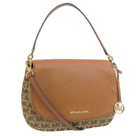 マイケルコース バッグ レディース 2WAY ショルダーバッグ アウトレット レザー キャンバス ブラウンマルチ 35T0GBFL6J-BGEBLUG MICHAEL KORS 母の日　土日祝も毎日発送します
