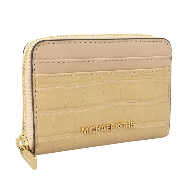 マイケルコース MICHAEL KORS ショップ袋付き  名刺入れ カードケース 小銭入れ バフ ベージュ系 レディース 35t1gtvz2e-buff レディース 女性 プレゼント ブランド ギフト 新生活  母の日　土日祝も毎日発送します