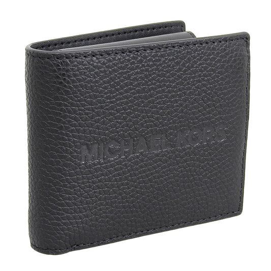 マイケルコース 財布 メンズ 二つ折り財布 アウトレット レザー ブラック 36S4LCOF3I-BLACK MICHAEL KORS