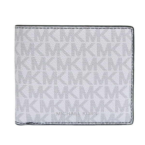 マイケルコース 財布 メンズ 二つ折り財布 アウトレット ホワイト クーパー ビルフォールドウォレット コインポケット COOPER BILLFOLD W COIN PKT 36U9LCRF3B-BRIWHT MICHAEL KORS