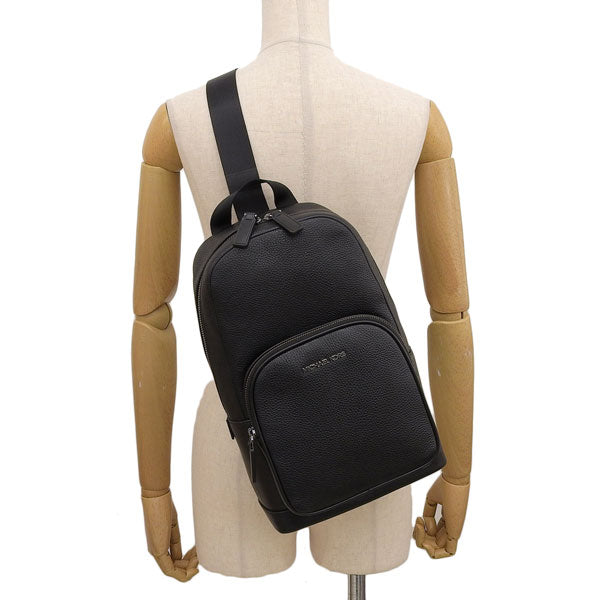 マイケルコース バッグ メンズ レディース ボディバッグ アウトレット レザー ブラック COOPER COMMUTER SLNG 37S4LCOY1L-BLACK MICHAEL KORS