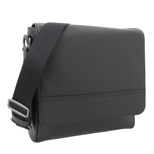 コーチ COACH Houston Map Bag Leather ショルダーバッグ バッグ レザー ブラック レディース 4007qbbk レディース 女性 プレゼント ブランド ギフト 新生活 母の日