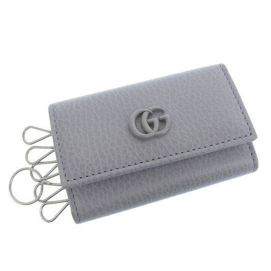 グッチ 小物 レディース キーケース アウトレット レザー グレー 45611817WEN1711 GUCCI