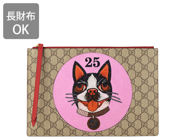 グッチ GUCCI クラッチバッグ ポーチ 犬 アウトレット 5062809f27g9752-zz レディース 女性 プレゼント ブランド ギフト 新生活  母の日　土日祝も毎日発送します