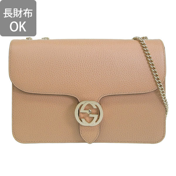 グッチ バッグ レディース ショルダーバッグ アウトレット レザー ベージュ インターロッキングG 510303CAO0G2574 GUCCI 母の日　土日祝も毎日発送します