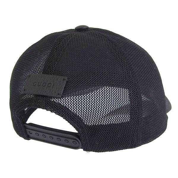 グッチ 帽子 メンズ レディース キャップ アウトレット M 58cm ナイロン ブラック HAT M BASEBAL OUTL O 5109504HD471000M GUCCI