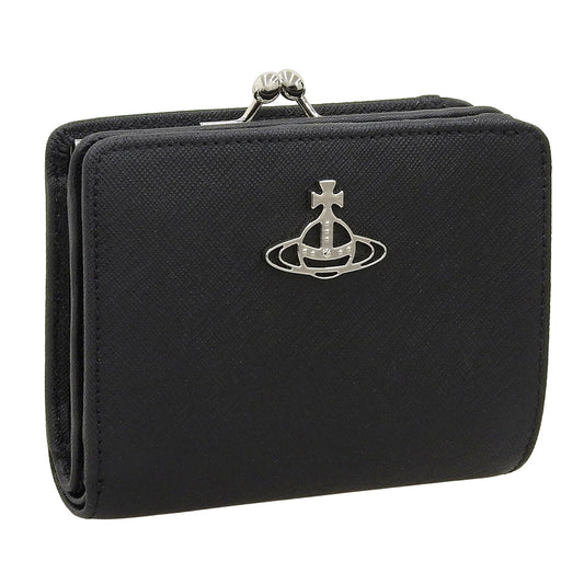 ヴィヴィアンウエストウッド 財布 レディース 二つ折り財布 レザー ブラック WALLET FR PKT 5115002YWL001NN401 VIVIENNE WESTWOOD