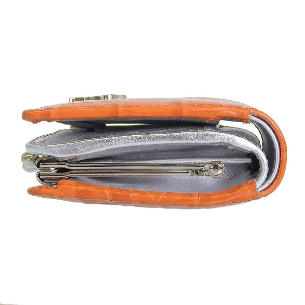 ヴィヴィアンウエストウッド 財布 レディース 二つ折り財布 アウトレット 型押しレザー オレンジ WALLET FR PKT 5115002YWL0039F407 VIVIENNE WESTWOOD