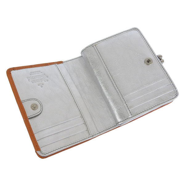 ヴィヴィアンウエストウッド 財布 レディース 二つ折り財布 アウトレット 型押しレザー オレンジ WALLET FR PKT 5115002YWL0039F407 VIVIENNE WESTWOOD