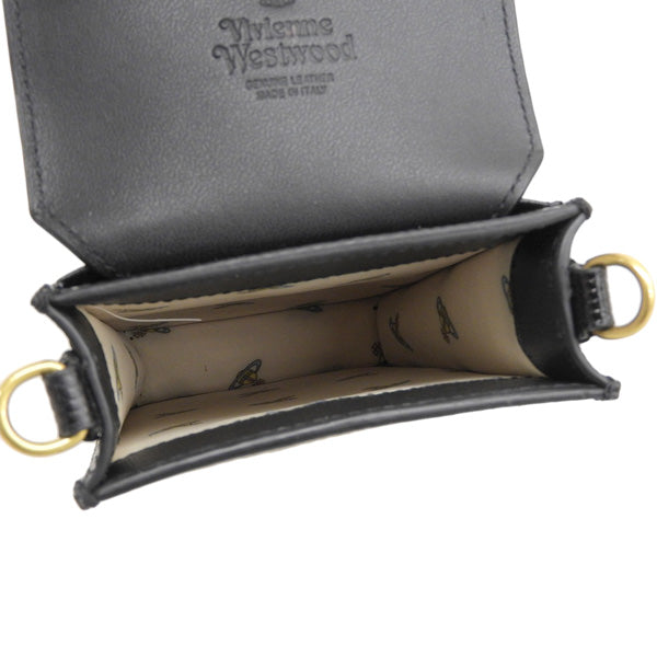 ヴィヴィアンウエストウッド バッグ レディース ショルダーバッグ レザー ブラック LIZARD PHONE BAG 53030019UL004FN401 VIVIENNE WESTWOOD 楽天スーパーセール