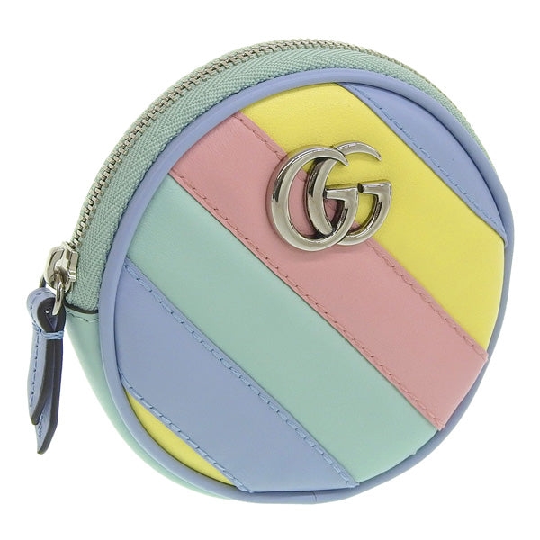 グッチ コインケース レディース アウトレット レザー ブルーマルチ 575160DTDXP3967 GUCCI 母の日　土日祝も毎日発送します