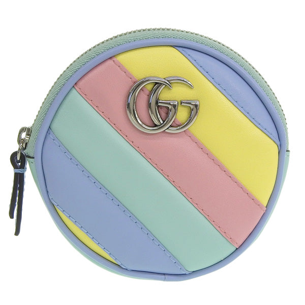 グッチ コインケース レディース アウトレット レザー ブルーマルチ 575160DTDXP3967 GUCCI 母の日　土日祝も毎日発送します
