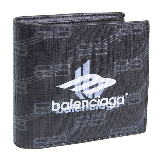 バレンシアガ 財布 メンズ 二つ折り財布 アウトレット ブラックマルチ 5943152AAQT1069 BALENCIAGA